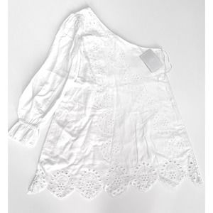 Hill House The Mila Dress White Linen (M)